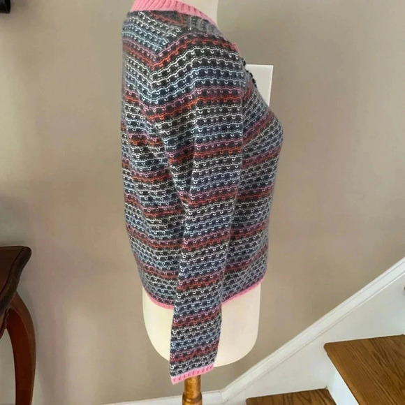 Anthropologie  Eastmade Striped Cashmere Cardigan - Picture 9 of 11